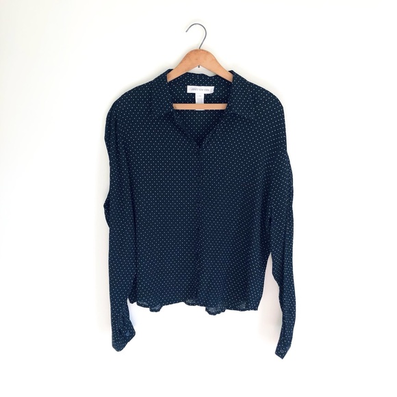 Polka dot silk button down - Picture 7 of 16